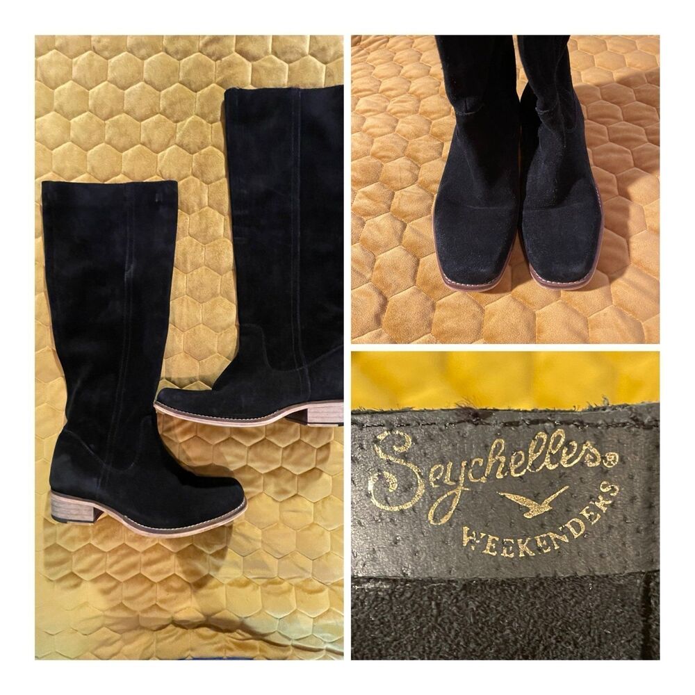 Seychelles black suede Boots 7.5